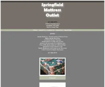 Mattressoutletspringfield.com(Springfield Mattress Outlet) Screenshot