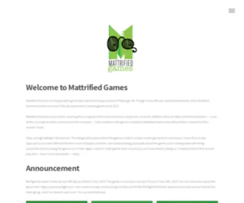 Mattrifiedgames.com(Mattrified Games) Screenshot
