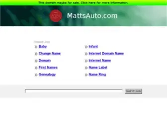 Mattsauto.com(Mattsauto) Screenshot