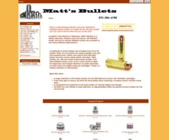 Mattsbullets.com(Matts Bullets) Screenshot