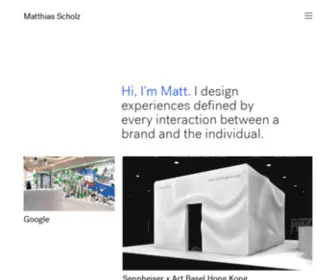 Mattscholz.de(Brand Development) Screenshot