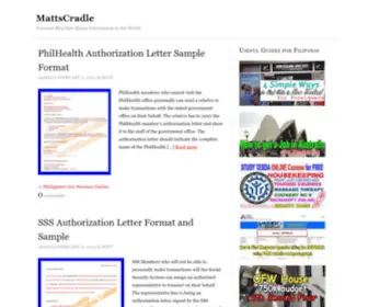 Mattscradle.com(Personal Blog) Screenshot