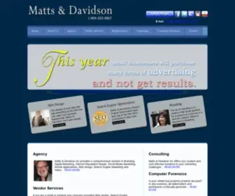 Mattsdavidson.com(Digital Marketing Agency NYC) Screenshot