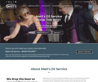 Mattsdjservice.com(Matt's DJ Service) Screenshot