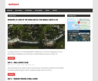 Mattstard.com(Recipes) Screenshot