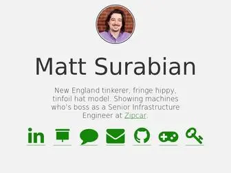 Mattsurabian.com(Matt Surabian) Screenshot