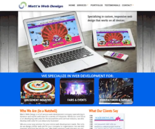 Mattswebdesign.com(Matt's Web Design) Screenshot
