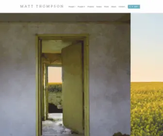 Mattthompson.co.uk(Homepage of Matt Thompson) Screenshot