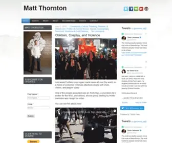 Mattthornton.org(Matt Thornton') Screenshot