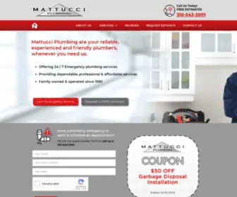 Mattucciplumbing.com(Mattucci Plumbing) Screenshot