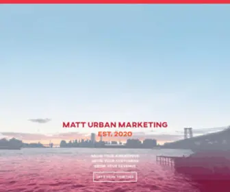 Matturbanmarketing.com(Matt Urban Marketing) Screenshot