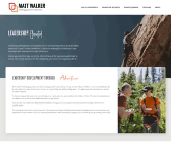 Mattwalkeradventure.com(Leadership development) Screenshot