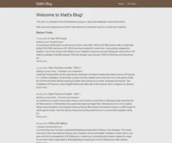 Mattwall.co.uk(Matt's blog) Screenshot