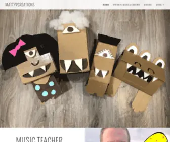 Mattypcreations.com(Music Teacher) Screenshot