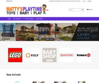 Mattysplaytime.com.au(Matty's Toys & Baby Shop) Screenshot