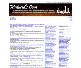 Maturidis.com(The Doctrines of the Maturidiyyah) Screenshot