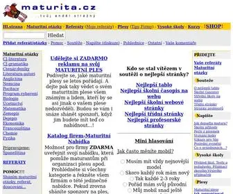 Maturita.cz(Vsechno co si musite pamatovat k maturite) Screenshot