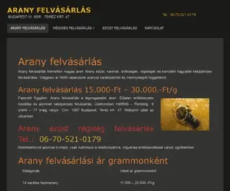 Matyaskiralygaleria.hu(Arany felv) Screenshot