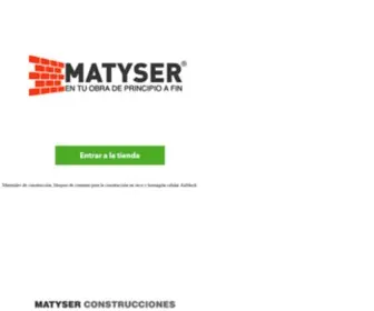 Matyserweb.com(Materiales de construcci) Screenshot