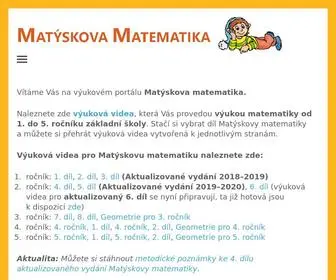 Matyskova-Matematika.cz(Matýskova matematika) Screenshot