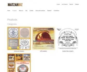Matzah.biz(Your one stop shop for all of your Matzah needs) Screenshot