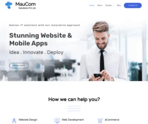 Maucom.co.in(Solutions Pvt Ltd) Screenshot