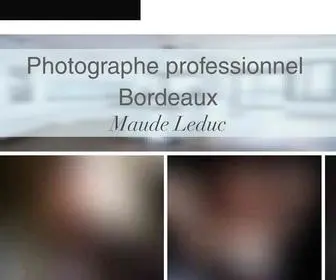 Maudeleduc.com(Photographe professionnel Bordeaux) Screenshot