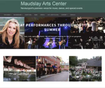 Maudslayartscenter.org(Newburyport's premiere venue for music) Screenshot