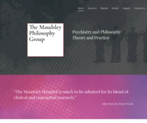 Maudsleyphilosophygroup.org(Maudsley Philosophy Group) Screenshot