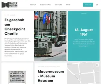 Mauermuseum.de(Wall Museum) Screenshot