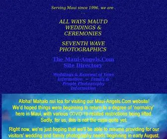 Maui-Angels.com(Romantic, Affordable Maui Beach Weddings, Elopements & Vow Renewal Ceremonies) Screenshot