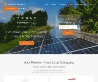 Maui-Solar.com(Pacific Energy) Screenshot