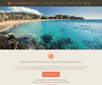 Mauibeachfront.com(Maui Beachfront Rentals) Screenshot