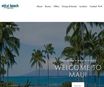 Mauibeachhotel.com(An Ocean View Hotel in Kahului Maui near Airport) Screenshot