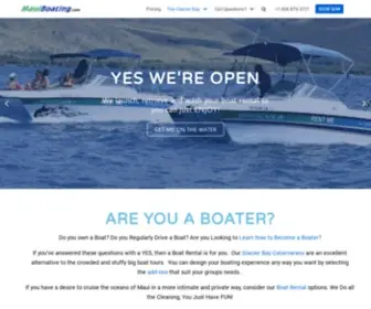 Mauiboating.com(Private Boat Rentals On Maui) Screenshot