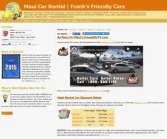 Mauicarrental.biz(Frank's Friendly Cars Maui Car Rental LLC) Screenshot