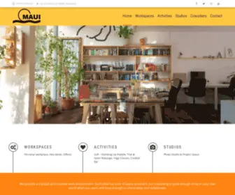 Mauicowork.com(Coworking Space at the beach in Poblenou) Screenshot