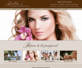 Mauidayspa.com(Robbies Maui Day Spa) Screenshot