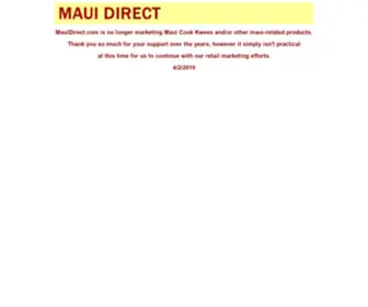 Mauidirect.com(mauidirect) Screenshot