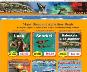 Mauidiscountactivities.com(Maui Activities) Screenshot