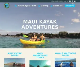 Mauikayakadventures.com(Maui Kayak Adventures & Tours) Screenshot