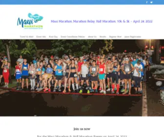 Mauimarathonhawaii.com(Maui Marathon) Screenshot