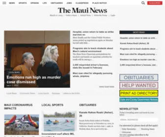 Mauinews.com(News, Sports, Jobs, Visitor's Information) Screenshot