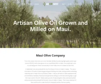 Mauiolive.com(Maui Olive Company) Screenshot