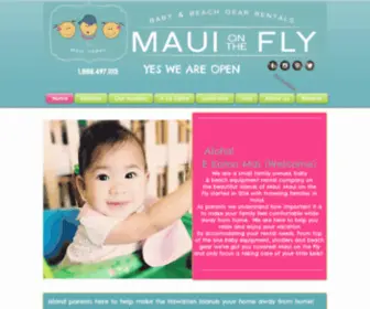 Mauionthefly.com(#1 Maui Baby Equipment) Screenshot