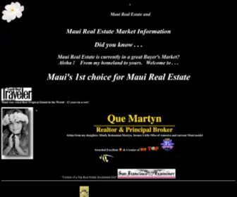 Mauiproperties.com(Maui Real Estate) Screenshot