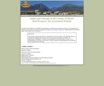 Mauipropertytax.com(Maui County Real Property Assesment Division) Screenshot