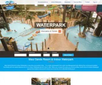 Mauisandsresort.com(Maui Sands Resort & Indoor Waterpark) Screenshot