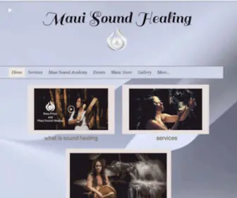 Mauisoundhealing.com(Maui Sound Healing) Screenshot