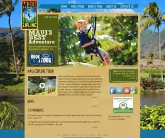 Mauizipline.com(Maui Zipline Company) Screenshot